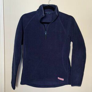 Vineyard Vines Navy Fleece Quarter Zip